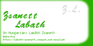 zsanett labath business card