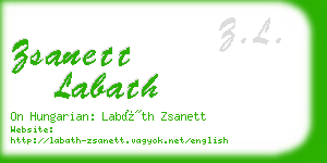 zsanett labath business card